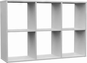 Regał Malax 2X3 | Biały | 110x30x75 cm | Regał do przechowywania