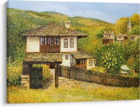 Obraz - Domki letniskowe w lecie (70x50 cm)