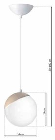 Lampa wisząca SFERA WOOD 1xE14