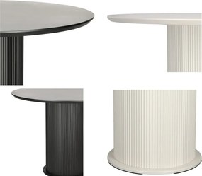 Designerski stół z ryflowaną nogą Elia