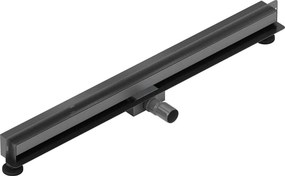 Mexen Flat Wall odpływ liniowy ścienny 2w1 100 cm, gun gray szczotkowany - 1E30100