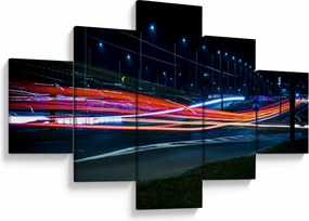 Obraz miasto nocą (125x70 cm)