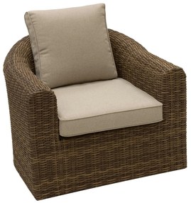 Rattanowy zestaw narożny modułowy BORNEO LUXURY dla 7 osób (brązowy)