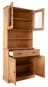 Witryna z litego drewna sosnowego w naturalnym kolorze 181x34 cm Mille – Støraa