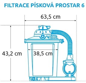 Filtr piaskowy ProStar 6 - 6,6 m3/h – Marimex