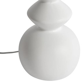 Designerska lampa stołowa biała ceramiczna 15 cm bez klosza - AlisiaDesignerski Oswietlenie wewnetrzne