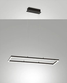Lampa sufitowa wisząca LED Bard 52W czarna 3394-45-101 Fabas Luce
