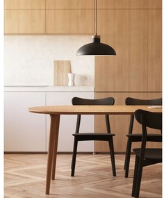 Okrągły rozkładany stół w dekorze dębu ø 90 cm Oqui – Kave Home