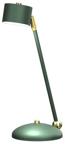 Nowoczesna lampka biurkowa zielono-złota - N021-Circile
