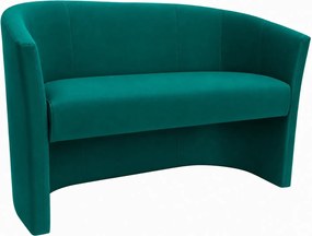 Sofa CLUB tapicerowana : Kolor tkaniny - VELVET - MG20, Typ tkaniny - Velvet
