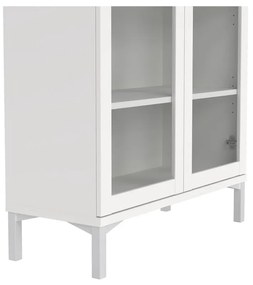 Biała witryna 89x203 cm Roma – Tvilum