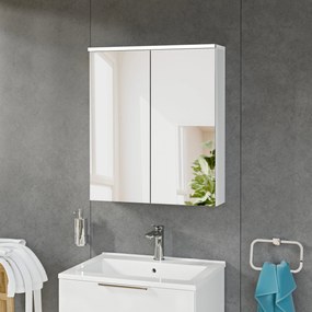 Szafka łazienkowa SOLO z oświetleniem LED i lustrem 60 cm