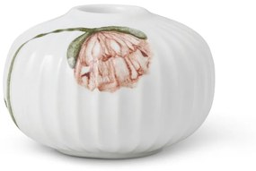 Biały porcelanowy świecznik Kähler Design Poppy, ø 7,5 cm