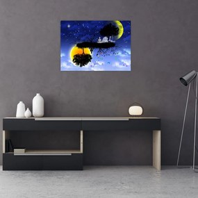 Obraz na szkle - Odbicie równowagi (70x50 cm)