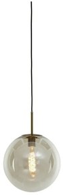 Lampa wisząca w kolorze brązu ze szklanym kloszem ø 40 cm Medina – Light &amp; Living