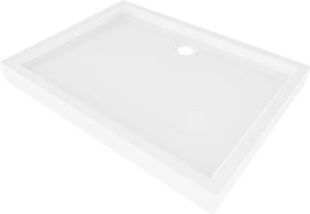 Mexen Flow+ brodzik prostokątny 90 x 80 cm, biały połysk - 46R108090H