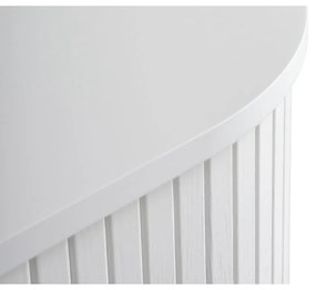 Biała komoda z drzwiami przesuwnymi 180x76x45 cm Nola – Unique Furniture