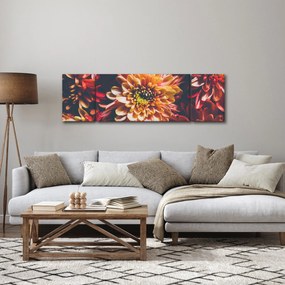 Obraz - Chryzantemy (170x50 cm)