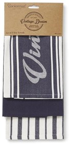 Zestaw ścierek, fartucha i rękawicy kuchennej 5 szt. Oxford Denim – Cooksmart ®