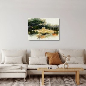 Obraz na szkle - Świątynia Zeusa, Ateny, Grecja (70x50 cm)