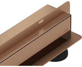Mexen Flat Wall odpływ liniowy ścienny 2w1 50 cm, miedź szczotkowana - 1C30050