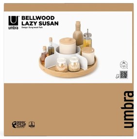Naturalny drewniany organizer łazienkowy Bellwood – Umbra