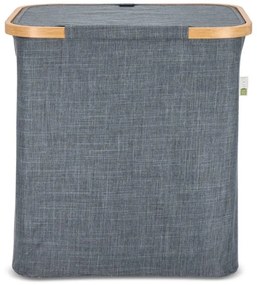 Kosz na pranie NOLVIO 50 L, niebieskoszary