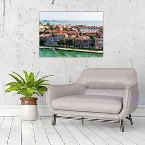 Obraz na szkle - Widok miasta z lotu ptaka (70x50 cm)
