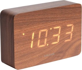 Budzik Kwadratowy - Ciemne drewno