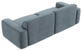 Szaroniebieska sofa z tkaniny szenilowej 244 cm Omao – Makamii