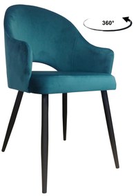 Krzesło obrotowe Velvet podstawa czarna MG20