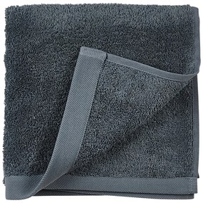 Niebieski ręcznik z bawełny frotte Södahl China, 100x50 cm