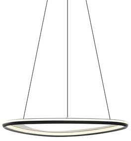 Designerska lampa wisząca czarna z 3-stopniową regulacją ściemniania - Organico