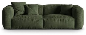 Zielona aksamitna sofa modułowa 240 cm Martina – Micadoni