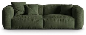 Zielona sofa modułowa z materiału bouclé 240 cm Martina – Micadoni Home