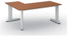 Narożne biurko PRIMO FLEXIBLE, 180x140 cm, czereśnia
