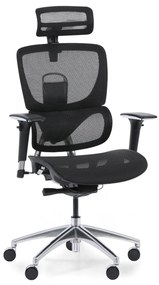 Krzesło biurowe wielofunkcyjne WINSTON SA, czarny