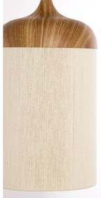 Lampa wisząca w naturalnym kolorze z tekstylnym kloszem ø 22 cm Dania – Light &amp; Living