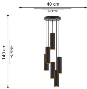 Kaskadowa lampa wisząca glamour - EX341-Monakes - kolory do wyboru