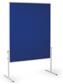 Tablica informacyjno-moderacyjna, 1200 x 1500 mm, tekstylna, niebieska, nieskładana