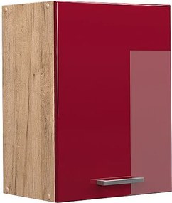 Szafka ścienna czerwony połysk 45x31x60 r-line