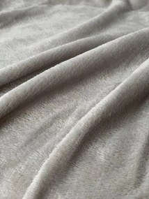 Koc z mikropluszu SOFT, jasnoszary Rozmiar: 200 x 220 cm