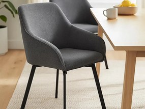 2x Krzesło Haven tapicerowane, Caso anthracite 17