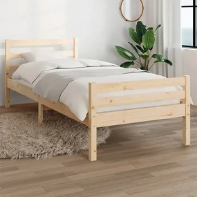 Pojedyncze łóżko z naturalnej sosny 90x200 - Fenso 3X