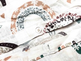 PrzytulneMieszkanie.pl PrzytulneMieszkanie.pl Pościel z kory do łóżeczka Renforcé RAINUBI biała Rozmiar pościeli: 45 x 65 cm | 90 x 140 cm