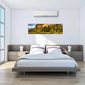 Obraz- Skały nad jeziorem (170x50 cm)