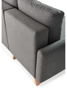 Ciemnoszary rozkładany narożnik Bonami Selection Pop