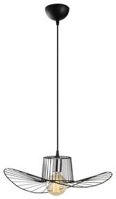 Czarna lampa wisząca Opviq lights Tel Hat, ø 50 cm