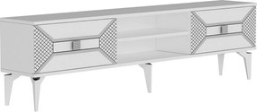 Stolik pod telewizor Yumedi White and Silver