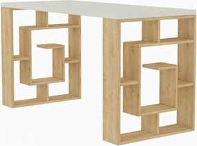 Biurko Maze White and Oak